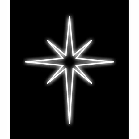 QUEENS OF CHRISTMAS 3 ft. Pure White & Warm White LEDs Bethlehem Star WL-MTNF-BTHSTR-03-PWW